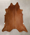 Solid Brown X-Large Brazilian Cowhide Rug 6'11