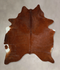 Solid Brown X-Large Brazilian Cowhide Rug 7'4