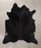 Solid Black X-Large Brazilian Cowhide Rug 6'7