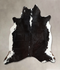 Black and White X-Large Brazilian Cowhide Rug 6'9