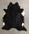 Black and White X-Large Brazilian Cowhide Rug 7'2