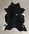 Black and White X-Large Brazilian Cowhide Rug 7'5