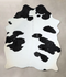 Black and White X-Large Brazilian Cowhide Rug 7'10