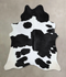 Black and White X-Large Brazilian Cowhide Rug 7'6