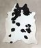 Black and White XX-Large Brazilian Cowhide Rug 8'0