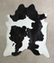 Black and White XX-Large Brazilian Cowhide Rug 7'7
