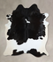 Black and White XX-Large Brazilian Cowhide Rug 8'3