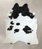 Black and White XX-Large Brazilian Cowhide Rug 8'0