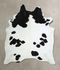 Black and White X-Large Brazilian Cowhide Rug 7'6