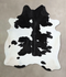 Black and White X-Large Brazilian Cowhide Rug 7'3