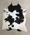 Black and White XX-Large Brazilian Cowhide Rug 9'1