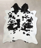 Black and White X-Large Brazilian Cowhide Rug 7'4