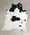 Black and White X-Large Brazilian Cowhide Rug 7'4