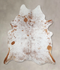 Salt and Pepper Brown Large Brazilian Cowhide Rug 6'9