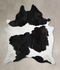 Black and White XX-Large Brazilian Cowhide Rug 9'0