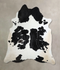 Black and White XX-Large Brazilian Cowhide Rug 8'6