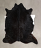 Solid Black X-Large Brazilian Cowhide Rug 6'10