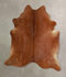 Solid Brown X-Large Brazilian Cowhide Rug 7'3