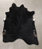 Solid Black X-Large Brazilian Cowhide Rug 6'11