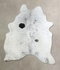 Salt and Pepper Black X-Large Brazilian Cowhide Rug 7'2