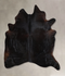 Solid Black XX-Large Brazilian Cowhide Rug 8'0