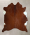 Solid Brown X-Large Brazilian Cowhide Rug 6'9