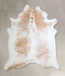 Beige and White X-Large Brazilian Cowhide Rug 7'0