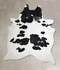 Black and White XX-Large Brazilian Cowhide Rug 8'9