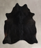Solid Black X-Large Brazilian Cowhide Rug 6'10