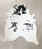 Black and White XX-Large Brazilian Cowhide Rug 8'3