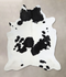 Black and White X-Large Brazilian Cowhide Rug 7'0