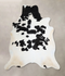 Black and White XX-Large Brazilian Cowhide Rug 7'4