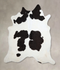 Black and White X-Large Brazilian Cowhide Rug 6'11