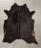 Solid Black X-Large Brazilian Cowhide Rug 6'11