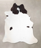 Black and White X-Large Brazilian Cowhide Rug 7'0