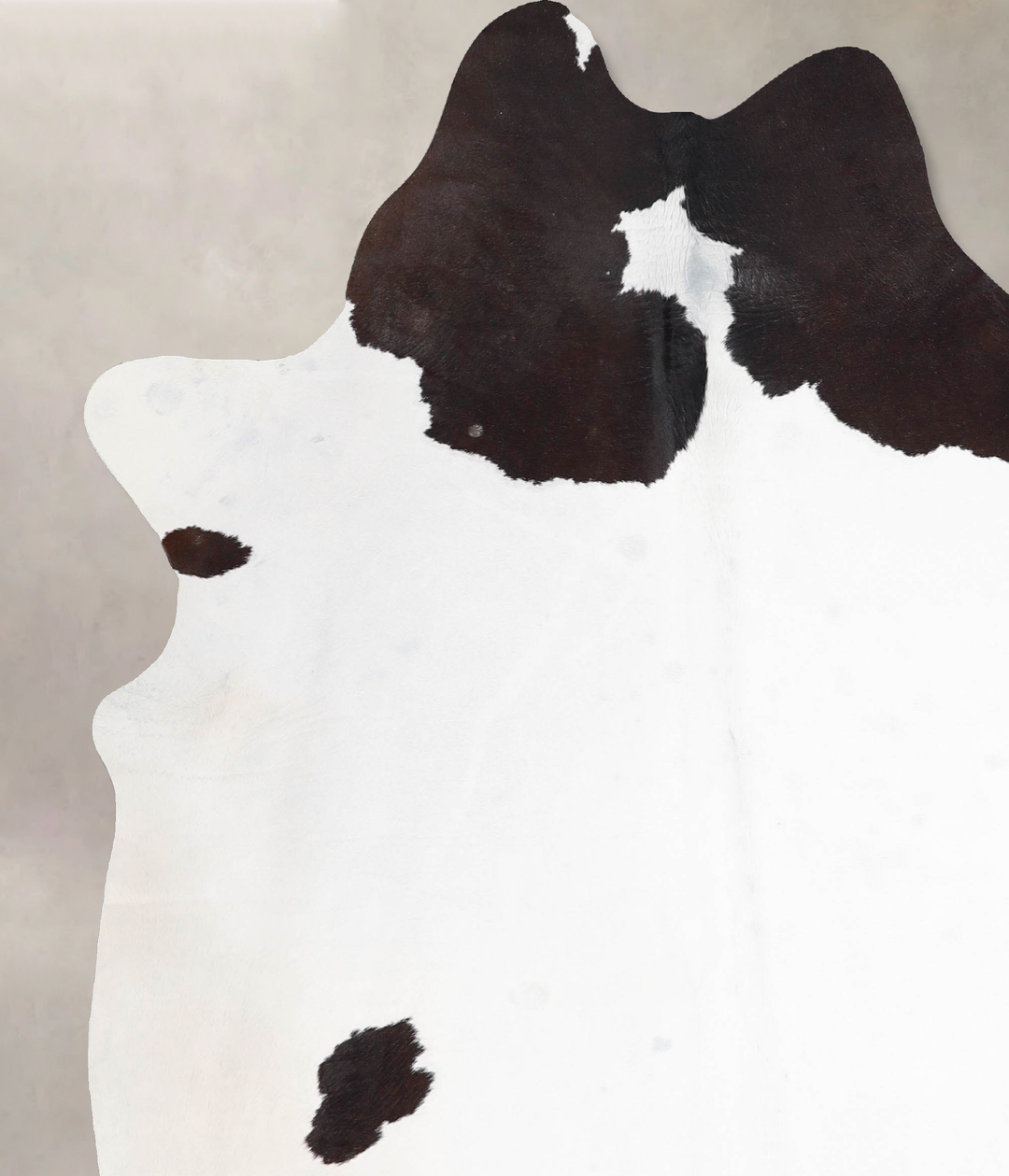 Black and White X-Large Brazilian Cowhide Rug 7'0"H x 6'2"W #A45937 by