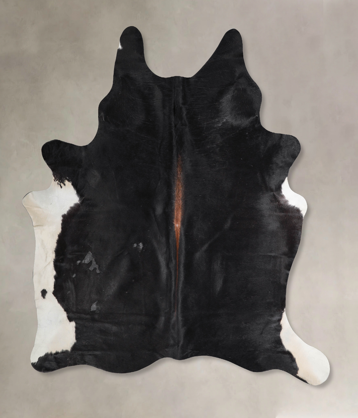 Black and White X-Large Brazilian Cowhide Rug 7'2"H x 6'1"W #A45958 by Hudson Hides