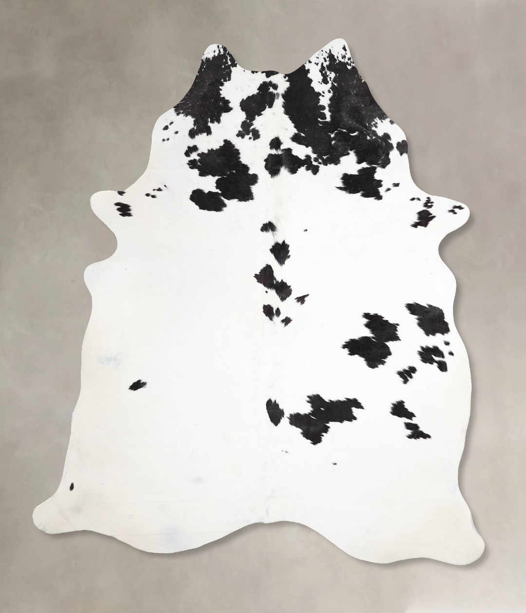 Black and White X-Large Brazilian Cowhide Rug 7'3"H x 5'8"W #A46000 by
