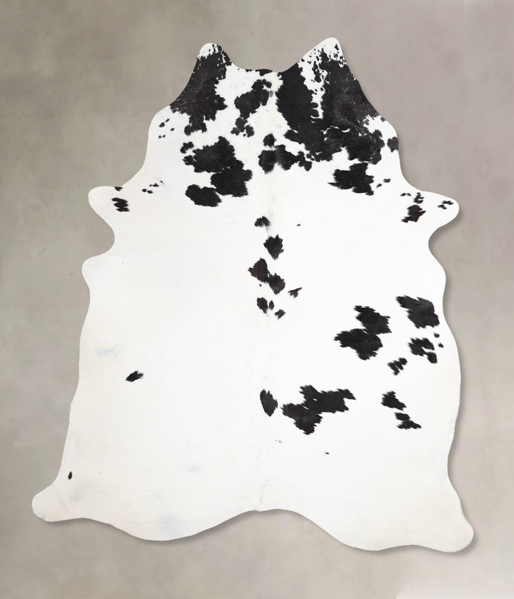 Black and White X-Large Brazilian Cowhide Rug 7'3"H x 5'8"W #A46000 by Hudson Hides
