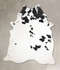 Black and White X-Large Brazilian Cowhide Rug 7'3