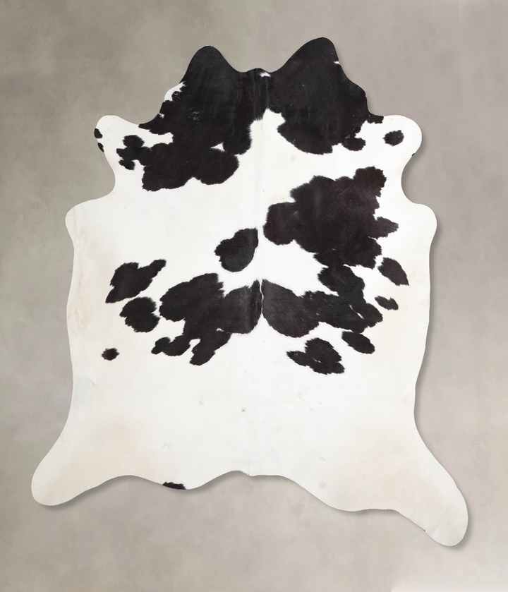 Black and White X-Large Brazilian Cowhide Rug 6'7"H x 6'4"W #A46016 by Hudson Hides