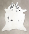 Black and White XX-Large Brazilian Cowhide Rug 7'8