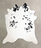 Black and White XX-Large Brazilian Cowhide Rug 7'6