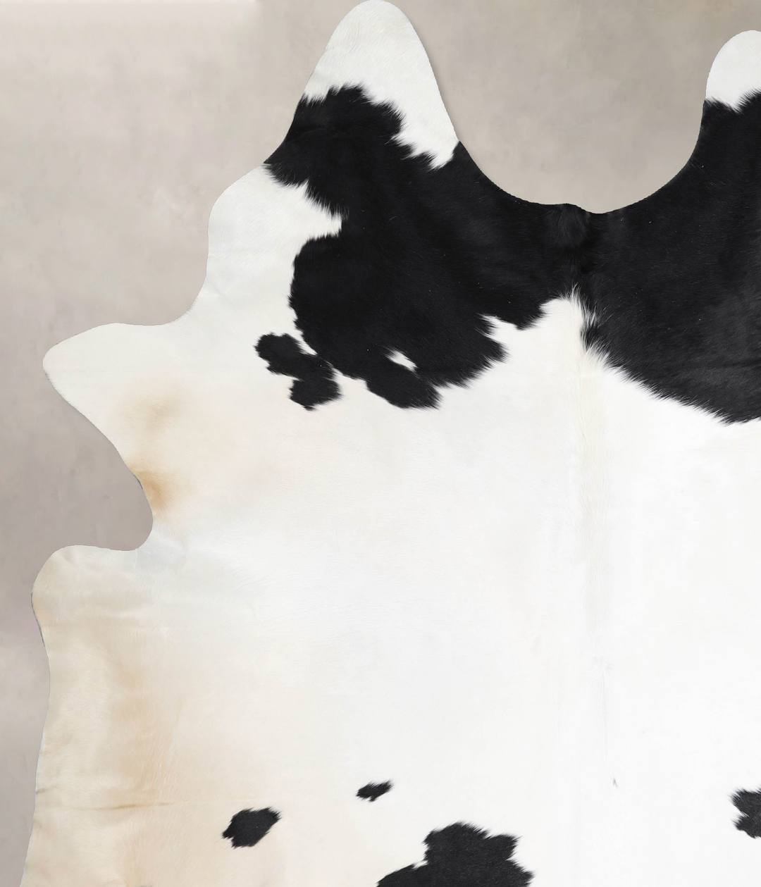 Black and White XX-Large Brazilian Cowhide Rug 7'11"H x 6'8"W #A46094