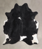 Black and White X-Large Brazilian Cowhide Rug 7'1