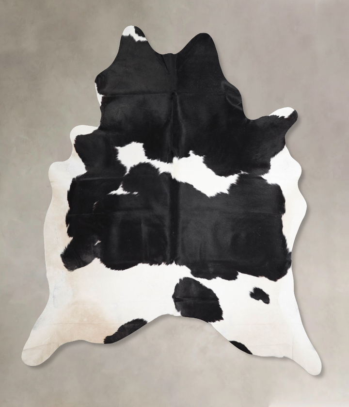 Black and White XX-Large Brazilian Cowhide Rug 8'0"H x 6'9"W #A46101 by Hudson Hides