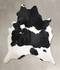 Black and White XX-Large Brazilian Cowhide Rug 8'0