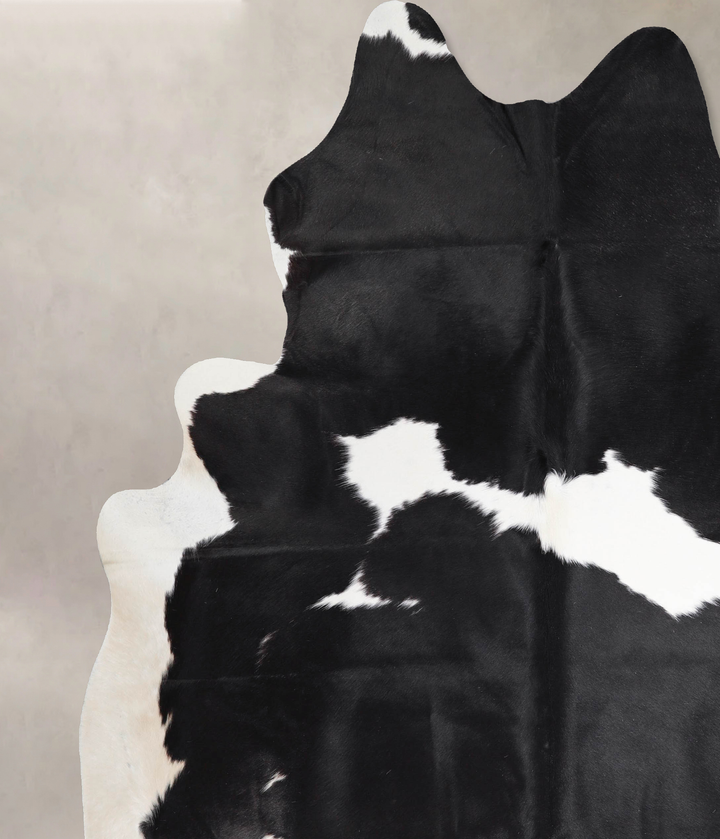 Black and White XX-Large Brazilian Cowhide Rug 8'0"H x 6'9"W #A46101 by Hudson Hides
