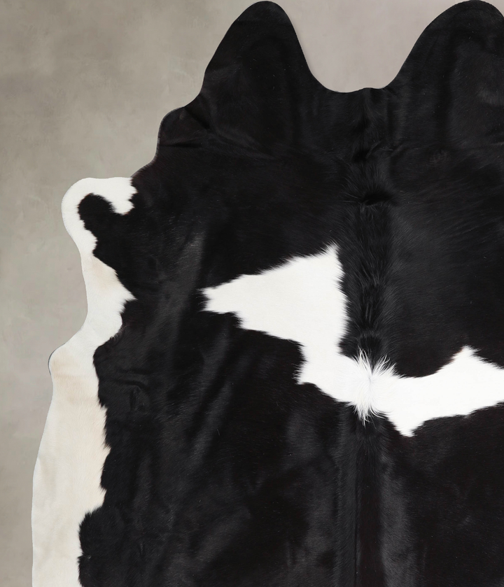 Black and White XX-Large Brazilian Cowhide Rug 8'5"H x 7'6"W #A46141 by Hudson Hides