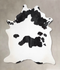 Black and White X-Large Brazilian Cowhide Rug 7'5